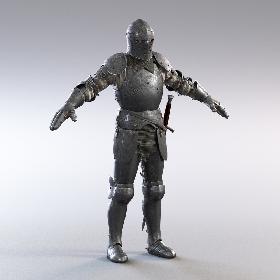 Fullplate Knight 3D model